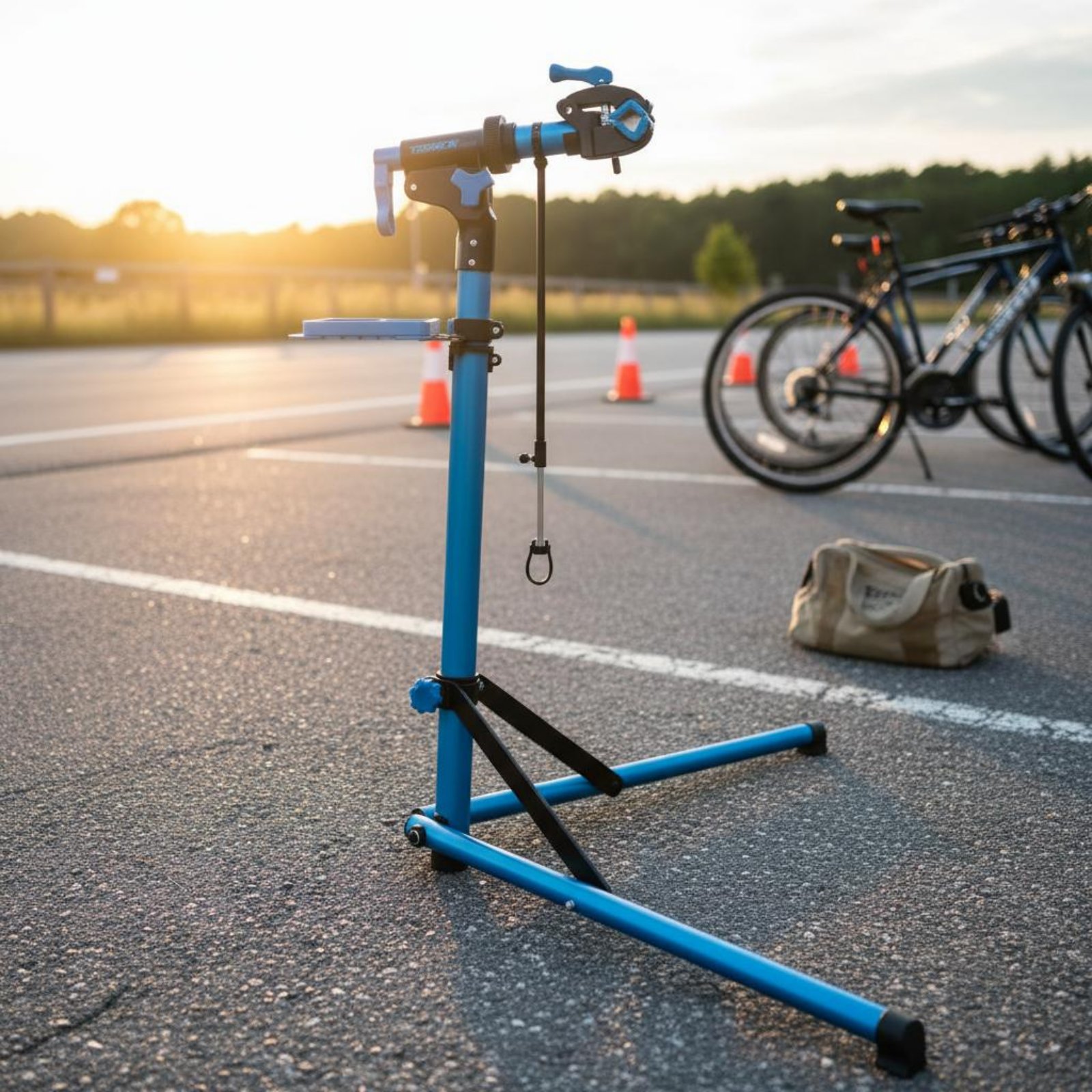 Folding Cycle Repair Stand Fol - Sports Equipment Repair 评论和价格