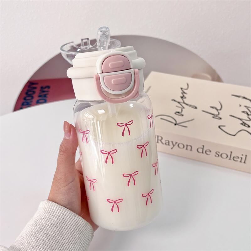 Cute Water Bottle with Straw P - Sports Equipment 8 Year Old 评论和价格